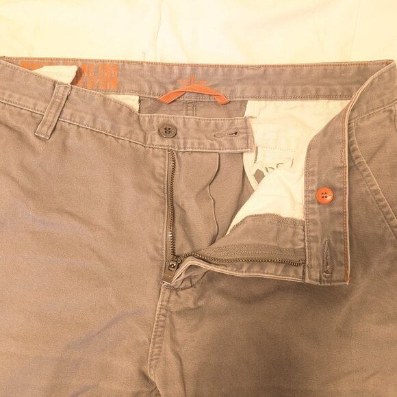 Dockers Alpha Khaki Straight Fit Men’s Pants Gray 36x32 100% Cotton - Picture 6 of 7